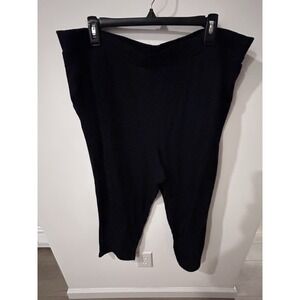 Jessica Simpson Women's Pull On Pants Black Solid Regular XXL